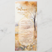 Rustique Automne Terracotta Earth Tones Menu Maria (Devant)