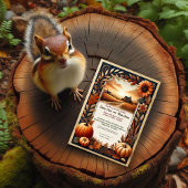 Rustique Autumn Campagne Faire-part de mariage