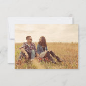 Rustique Blush Floral Wedding Enregistrer La Carte (Dos)