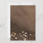 Rustique Boho Automne Fleur sauvage Faire-part de  (Dos)