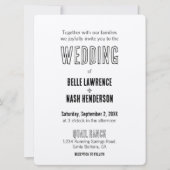 Rustique Boho Barn Faire-part de mariage (Devant)