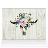 Rustique Boho Chic Peonies Floral Merci (Intérieur Horizontal (haut))