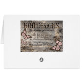 Rustique Boho Chic Peonies Floral Merci (Dos Horizontal)