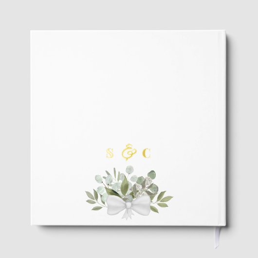 Rustique Boho Eucalyptus Feuilles Élégant Mariage  (Verso)