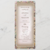 Rustique Boho Floral Mariage Flat Programme (Devant)