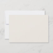 Rustique Boho Floral Terracotta Mariage Carte RSVP (Dos)