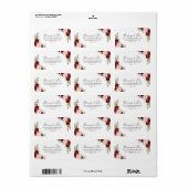 Rustique Boho Floral Wedding Étiquette de adresse  (Feuille entière)