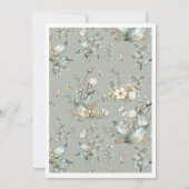 Rustique Boho Genre Neutre Baby shower Invitation (Dos)