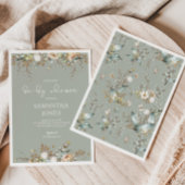Rustique Boho Genre Neutre Baby shower Invitation