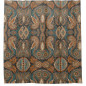 Rustique Boho Motif autochtone rideau de douche (Devant)