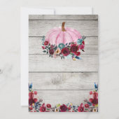 Rustique Bois Bourgogne Amical Invitations (Dos)