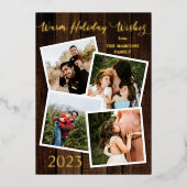 Rustique Bois Chaleureux Vacances 4 Photo Huile (Recto)