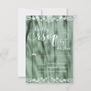 Rustique Bois Vert Blanc RSVP
