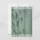 Rustique Bois Vert Blanc RSVP (Dos)