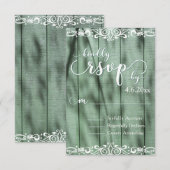Rustique Bois Vert Blanc RSVP (Devant / Derrière)