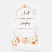 Rustique Botanique Automne Cadre mariage accueil (Angle)