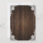 Rustique Bourgogne Blush Floral Wedding Invitation (Dos)