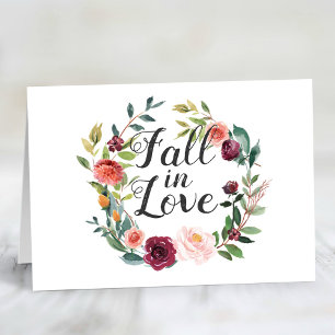 Rustique Bourgogne chute en amour Floral Wreath Co