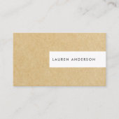 Rustique Brown Carte de visite Kraft (Devant)