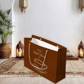 Rustique Brown Fête des mariées café Favoriser Sac