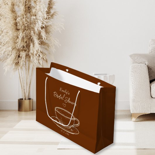 Rustique Brown Fête des mariées café Favoriser Sac