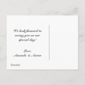 Rustique Burlap et dentelle carte postale RSVP (Dos)