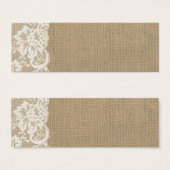 Rustique Burlap et dentelle Mariage (Devant & derrière)