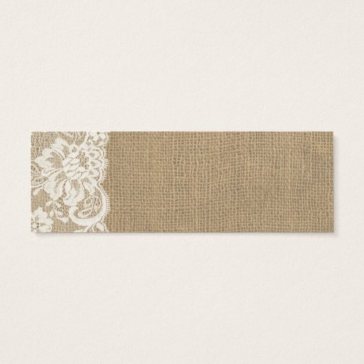 Rustique Burlap et dentelle Mariage (Dos)