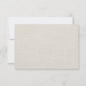 Rustique Burlap Mason Jar & Fleur sauvage RSVP Car (Dos)