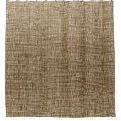 Rustique Burlap Nature Motif rideau de douche - Fe (Devant)