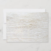 Rustique Chic Bois doux Maison Moving Faire-part (Dos)