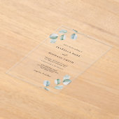 Rustique Chic Eucalyptus Faire-part de mariage (Poser)