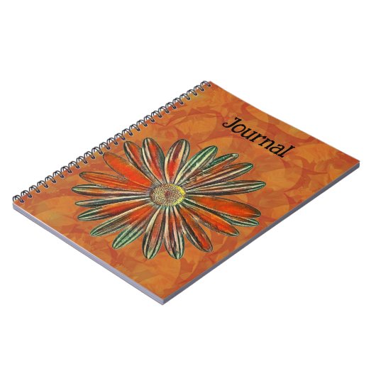 Rustique coloré Daisy Flower Art Journal (Côté gauche)