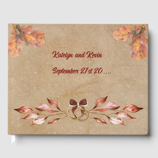 Rustique & Cosy Collection Mariage d'automne Livre (Recto)