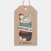 rustique cuit avec étiquette de faveur d'amour (Devant)