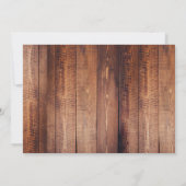 Rustique Deer Antlers Barne Faire-part de naissanc (Dos)