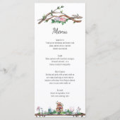 Rustique Elegance Woodland Menu Mariage (Devant)
