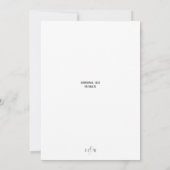 Rustique Elegant Beach Wedding Invitation (Dos)