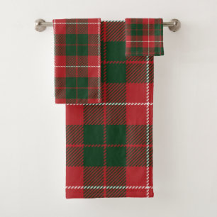 Rustique Elegant Plaid Rouge et Tartan Vert