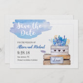 Rustique Enregistrer la carte de date (Devant / Derrière)