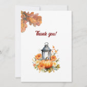 Rustique et confortable Mariage d'automne Carte de (Devant)