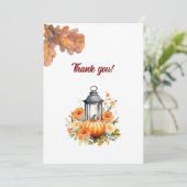 Rustique et confortable Mariage d'automne Carte de (Debout devant)