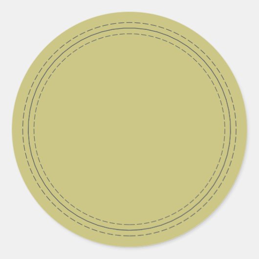 Rustique Étiquette Écrivable Simple Vert Olive (Devant)