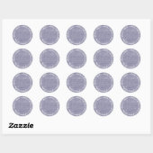 Rustique Étiquette Vierge en Toile de Jute Bleue à (Feuille)