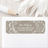 Rustique Étiquettes de adresse de vacances d'hiver (En situation)