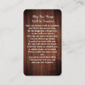 Rustique Eucalyptus Memorial - Carte de prière Fun (Dos)