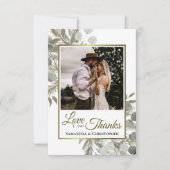 Rustique Eucalyptus & Pine Love & Merci Mariage (Devant)