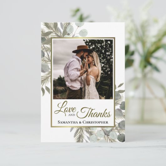 Rustique Eucalyptus & Pine Love & Merci Mariage (Debout devant)