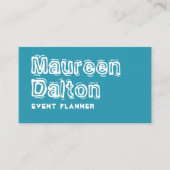 Rustique faire Waves Typographie Carte de visite (Devant)