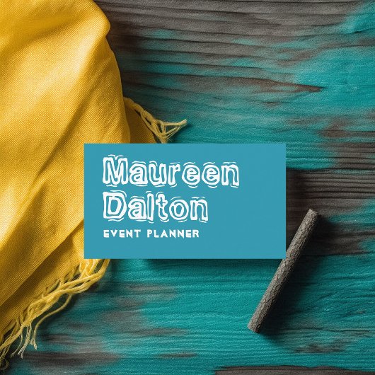 Rustique faire Waves Typographie Carte de visite